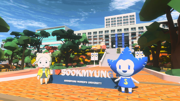 숙명여자대학교의 축제를 메타버스 공간 내 '스노우버스'에서 구현한 LG U+. /사진=LG유플러스 제공