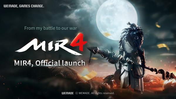 위메이드의 모바일 MMORPG '미르4' 글로벌 버전이 26일 출시됐다. / 사진=위메이드 제공