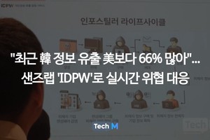 "최근 韓 정보 유출 美보다 66% 많아"...샌즈랩 'IDPW'로 실시간 위협 대... - 뉴스 썸네일 이미지